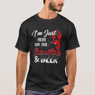 T-shirt Crawfish Je suis juste là pour le Crawfish
