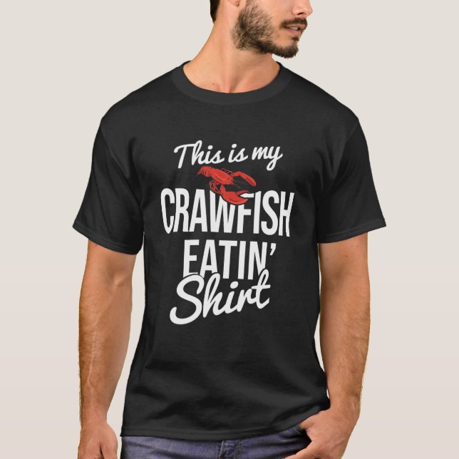 T-shirt Crawfish Manger Éclair Écure Écuve Écuvier (Devant)