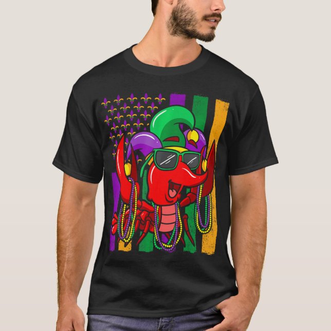 T-shirt Crawfish Mardi Gras Célébration du carnaval (Devant)