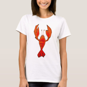 T-shirt Crawfish ou homard en rouge