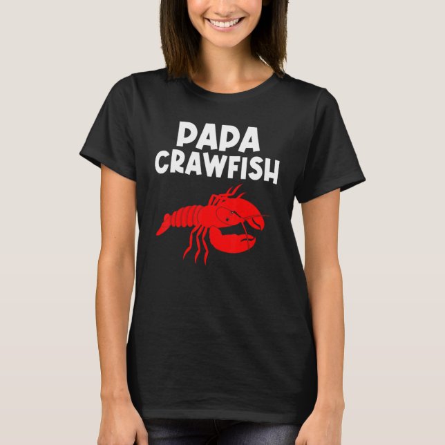 T-shirt Crawfish Papa Hommes Crayfish Crawfish Manger (Devant)