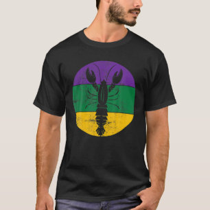 T-shirt Crawfish Vintage Mardi Gras Costume Carnaval Celeb