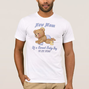 T-shirt Crawling Teddy - Nouvelle maman du garçon - Person