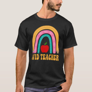 T-shirt Crayon arc-en-ciel enseignant passionné de rentrée