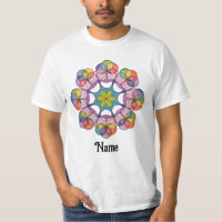 Crayon coloré dessiné géométrique Mandala Customis
