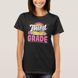 T-shirt Crayon De Troisième Année Premier Jour Retour À L'