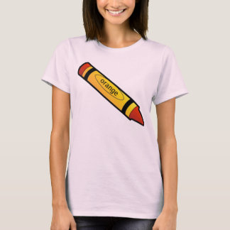 T-shirt crayon orange