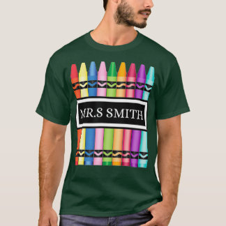 T-shirt Crayon Professeur Retour À L'École Chemise_3