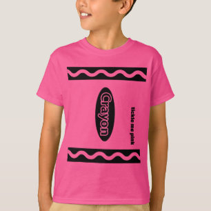 T-shirt Crayon rose Boîte Halloween Party Group Costume