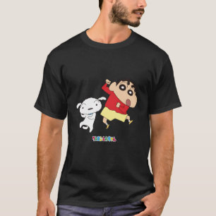 T-shirt Crayon Shin-Chan danse ! Shin-Chan Et Shiro