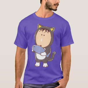 T-shirt Crayon Shin-chan Kitten Play party Bo-chan