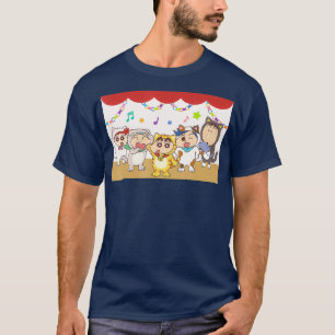 T-shirt Crayon Shin-chan Kitten Play party Début