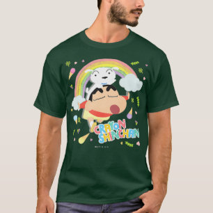 T-shirt Crayon Shin-chan Rainbow Crayon touche Premium