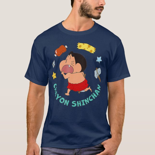 T-shirt Crayon Shin-chan Shin-chan Primitive era (Devant)