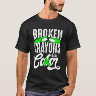 T-shirt Crayons cassés Couleur encore Sensibilisation à la