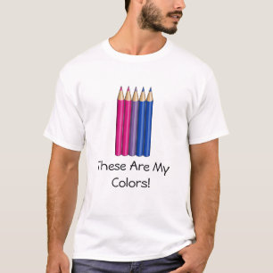 T-Shirt crayons de fierté bisexuelle