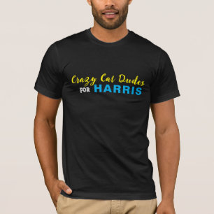 T-shirt Crazy Cat Dudes pour HARRIS Funny