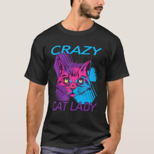 T-shirt Crazy Cat Lady Cat Kitty Maman Kitten