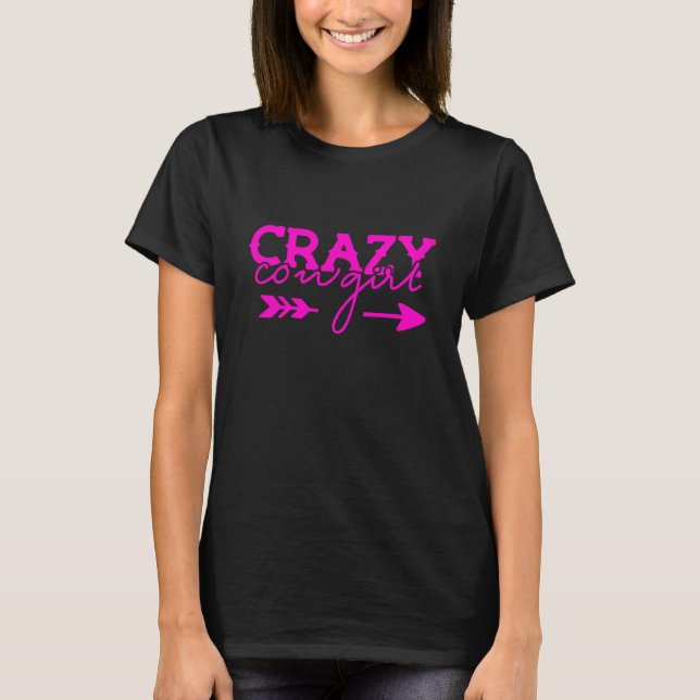 T-shirt Crazy Cowgirl (Devant)