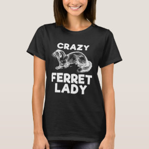 T-shirt Crazy Ferret Lady Animal Kid