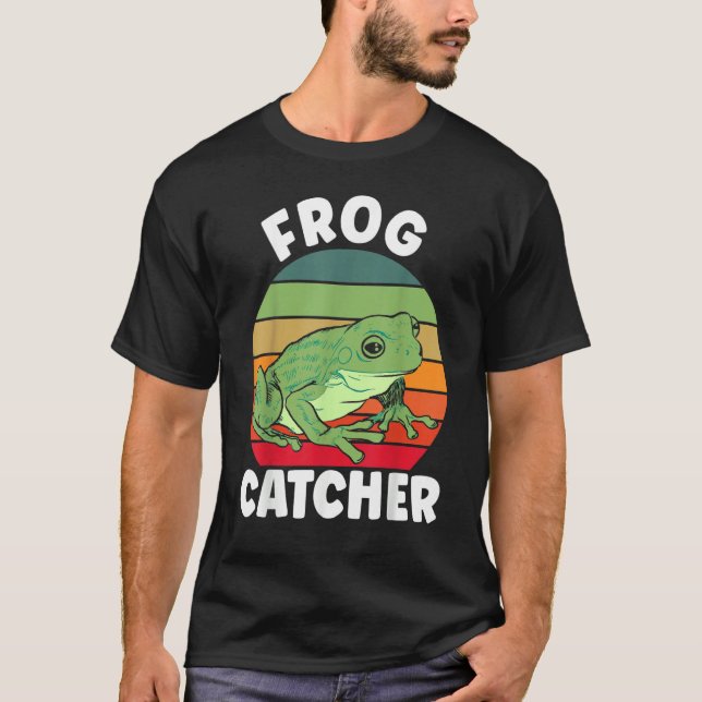 T-shirt Crazy Frog  Frog Whisperer Frog Catcher (Devant)