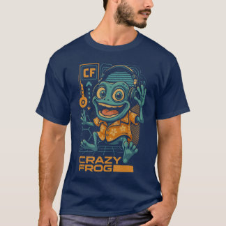 T-shirt Crazy Frog Headphones On Ring Ding Ding ee boy vin