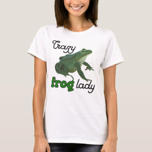 T-shirt Crazy Frog Lady Frog cadeaux amoureux