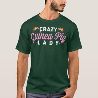 T-shirt Crazy Guinée Pig Lady Drôle Plusieurs Cochons de G