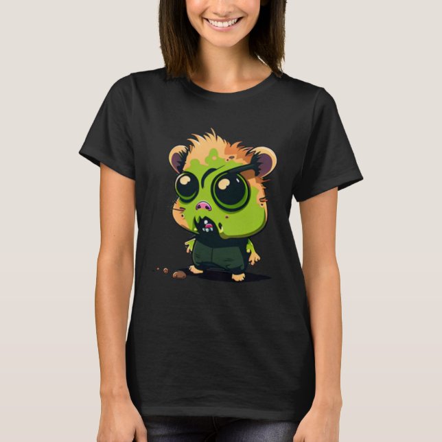 T-shirt Crazy Hamster Zombie (Devant)