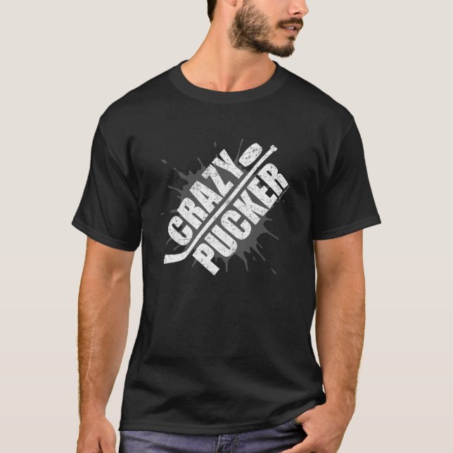 T-shirt Crazy Pucker (Hockey) (Devant)