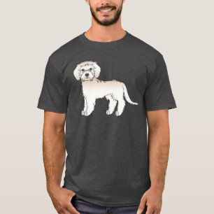 T-shirt Cream Mini Goldendoodle Cute Cartoon