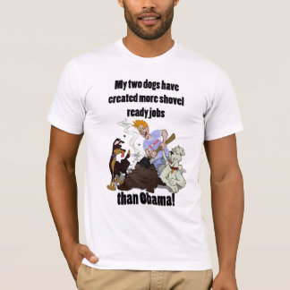 T-shirt Créant les JOBs prêts de pelle - NObama