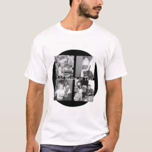 T-shirt Create sur Instagram Collage with 4 photos - Black