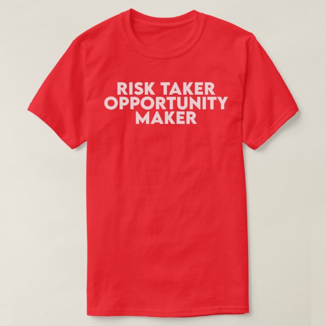 T-shirt Créateur d'opportunités de réduction des risques (Design devant)