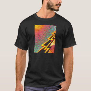 T-shirt Création colorée "éclair Gordon " de motif