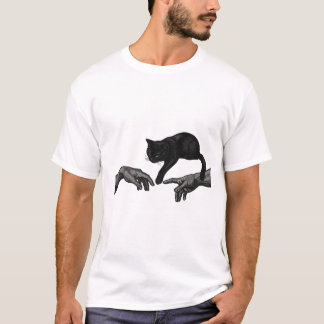 T-shirt Création de Graphique Brodé de Chat PNG - Moderne