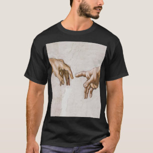 T-shirt Création De La Chapelle Sixtine Adam - Michel-Ange