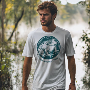 T-shirt Création de marécage certifié par Frog Custom Text