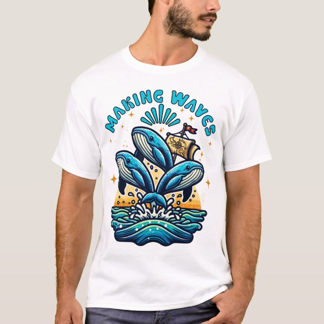 T-shirt Création de vagues (Devant)