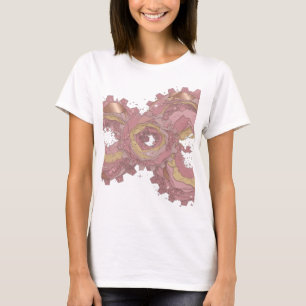 T-shirt Création décalée en argent ROSE GEAR