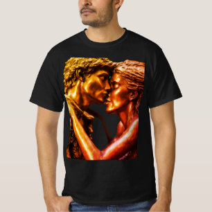T-shirt Création d'une sculpture en bronze d'un coupon pré