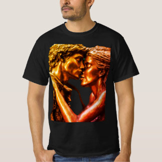 T-shirt Création d'une sculpture en bronze d'un coupon pré