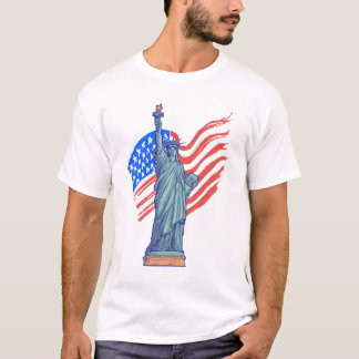 T-shirt Création patriotique vintage pour le 4 juillet