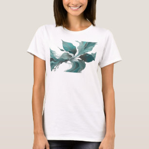 T-shirt Création personnalisée de feuilles abstraites en a