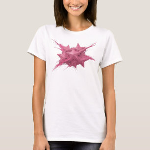 T-shirt Création personnalisée d'étoiles abstraites roses 