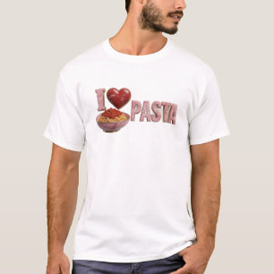 T-shirt Création personnalisée Dynamic Pink I LOVE PASTA