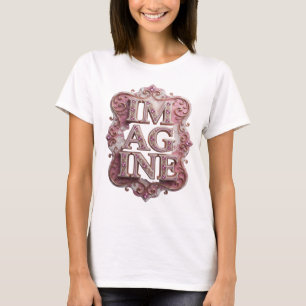 T-shirt Création tendance rose IMAGINE Statement Design