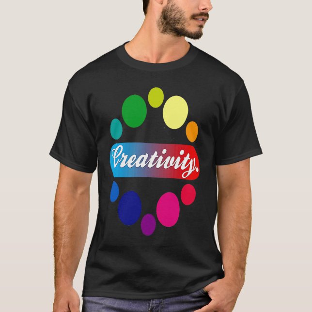 T-shirt Creativity acrylic painter artist (Devant)