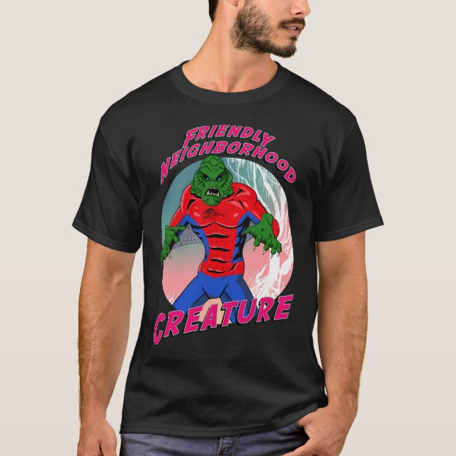 T-shirt Créature amicale du quartier (Devant)