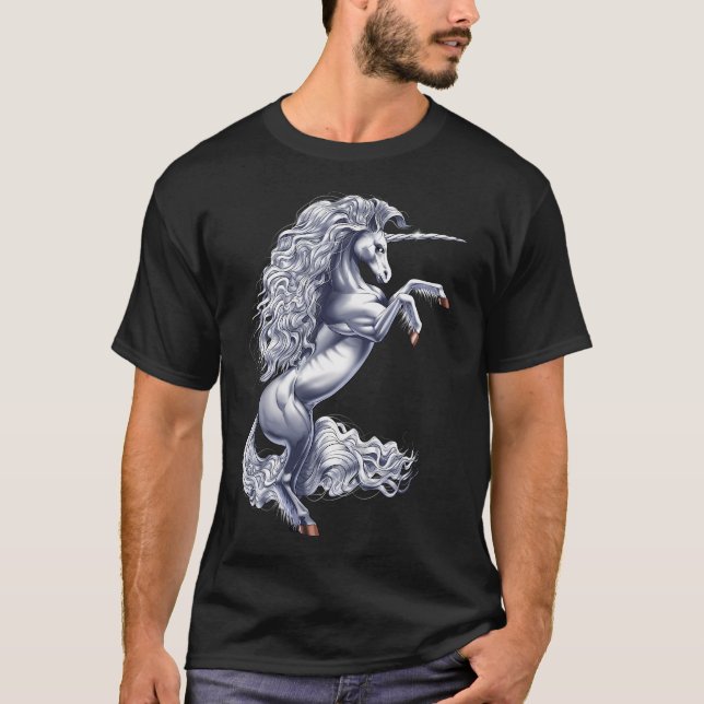 T-shirt Créature cryptide Licorne (Devant)
